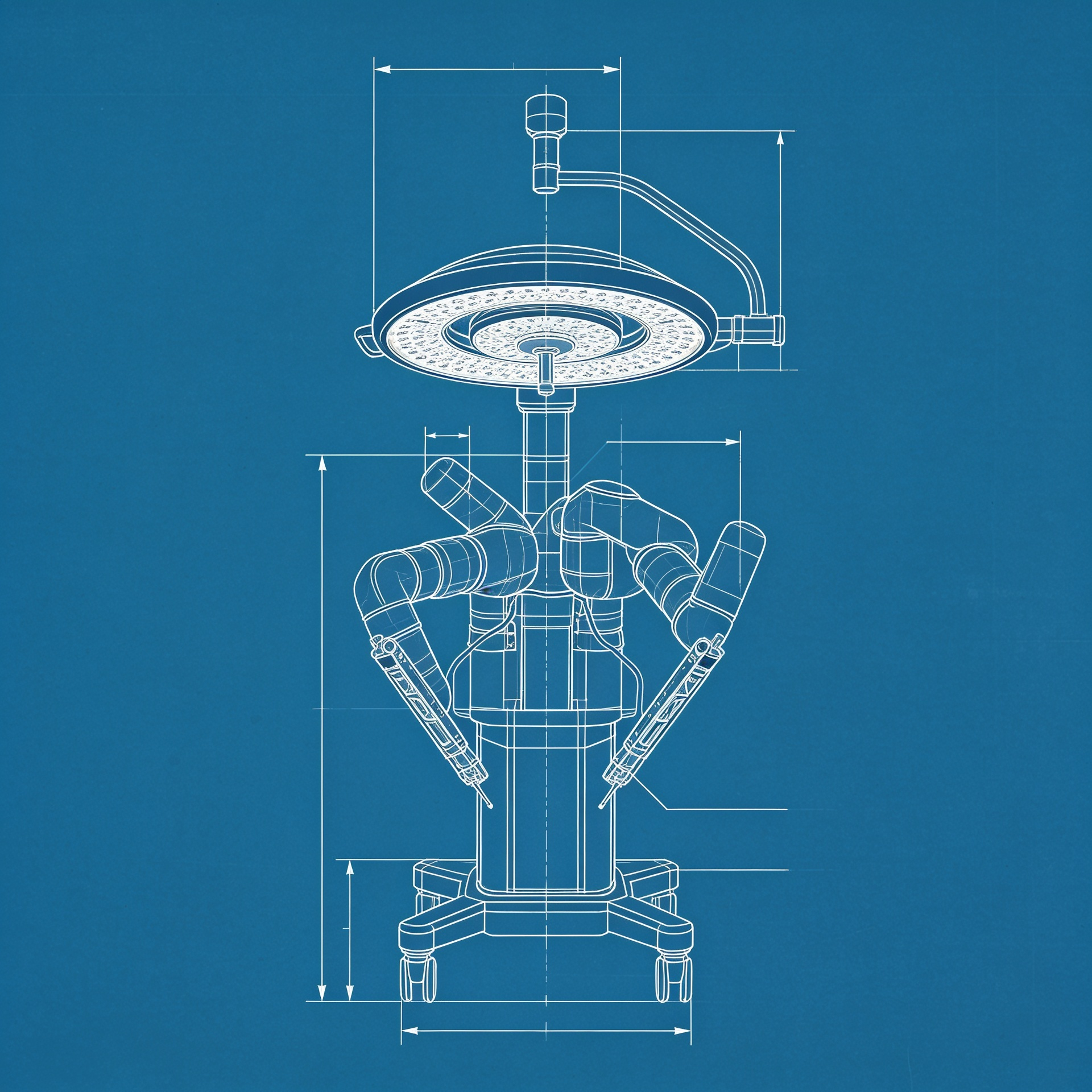Precision surgery robot schematic